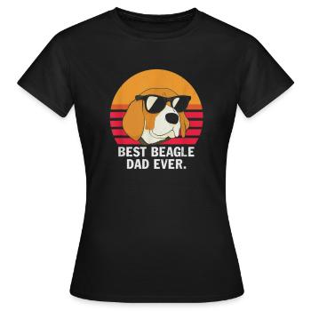Meilleur papa Ever Funny Tshirt - T-shirt Femme - noir - Devant - AI Model Female 172 dark (172cm)