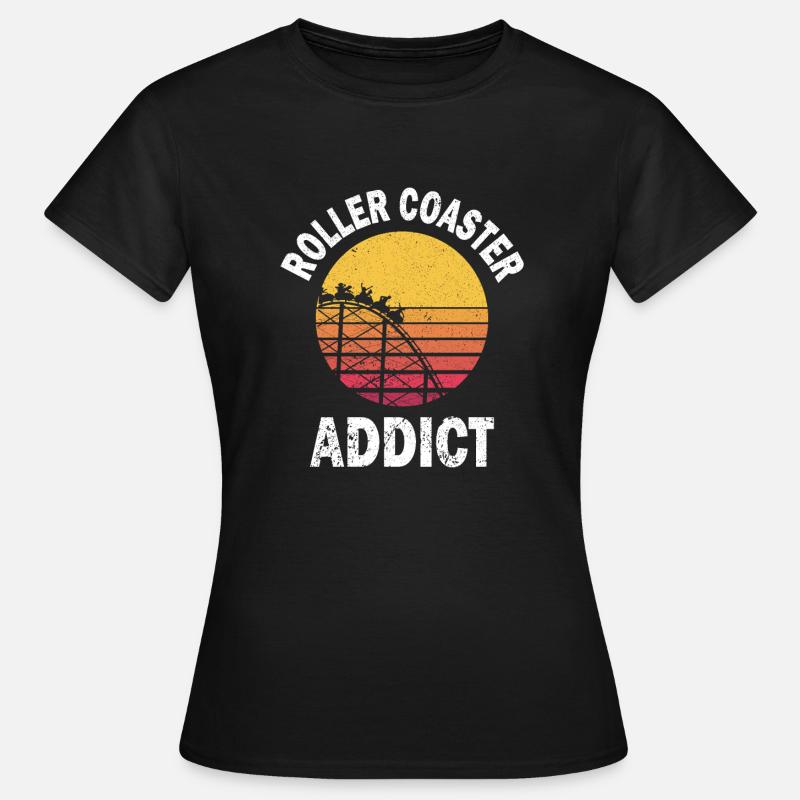 National Roller Coaster Day - Women's T-Shirt - black