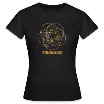 Leonardo Fibonacci Mathématicien Série de maths épisode - T-shirt Femme - noir - Devant - AI Model Female 172 dark (172cm)