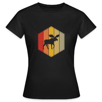 Élan - T-shirt Femme - noir - Devant - AI Model Female 172 dark (172cm)
