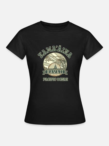 Hawaii mein Paradies, Surfen - Frauen T-Shirt - Schwarz
