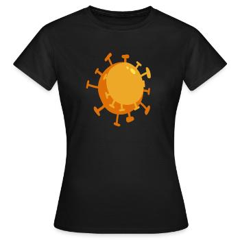 Pandémie de modèle de virus Corona - T-shirt Femme - noir - Devant - AI Model Female 172 dark (172cm)