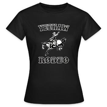 Rodeo - Frauen T-Shirt - Schwarz - Vorne - AI Model Female 172 dark (172cm)