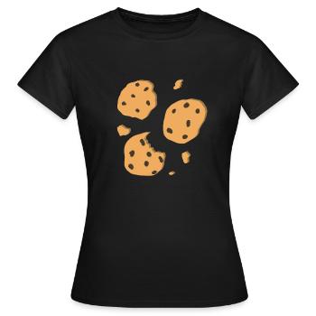 Cookies - T-shirt Femme - noir - Devant - AI Model Female 172 dark (172cm)