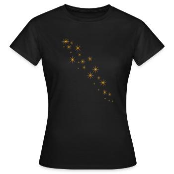 Étoile - T-shirt Femme - noir - Devant - AI Model Female 172 dark (172cm)