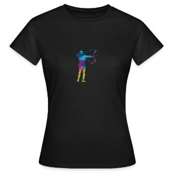 Bogenschießen Bogenschiessen Bogensport - Frauen T-Shirt - Schwarz - Vorne - AI Model Female 172 dark (172cm)