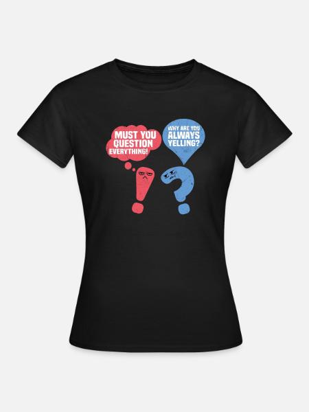 Englische Grammatik Lustig - Frauen T-Shirt - Schwarz