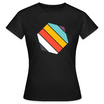 Hexagone - T-shirt Femme - noir - Devant - AI Model Female 172 dark (172cm)