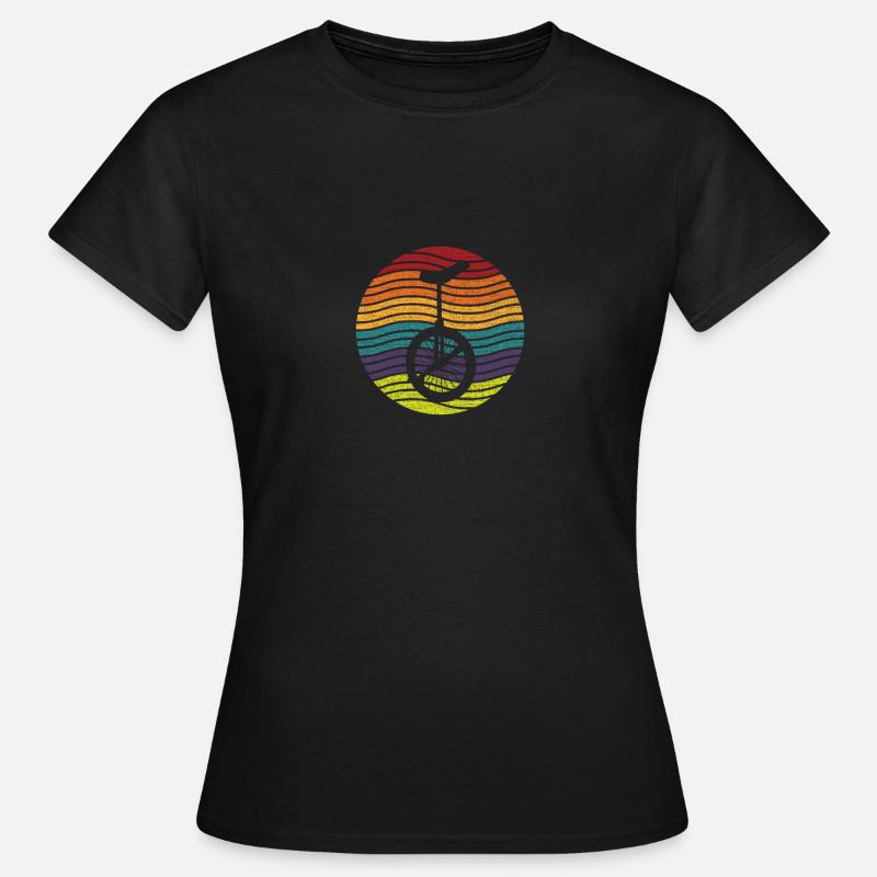 Einrad Einradfahrerin Einradfahrer Einradfahren - Frauen T-Shirt - Schwarz