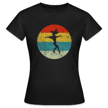 Samba - Frauen T-Shirt - Schwarz - Vorne - AI Model Female 172 dark (172cm)