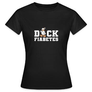 Diabétiques Ente Diabetes Diabetes - T-shirt Femme - noir - Devant - AI Model Female 172 dark (172cm)