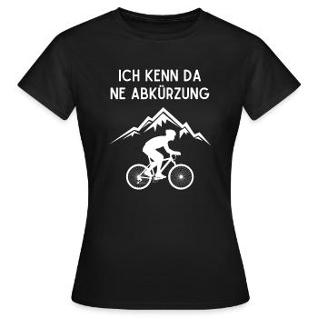 MEIN FAHRRAD MEINE REGELN MEINE STRECKE - Frauen T-Shirt - Schwarz - Vorne - AI Model Female 172 dark (172cm)