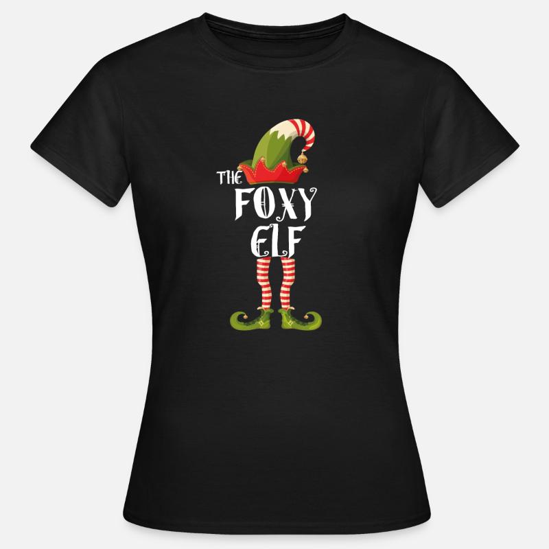 the foxy elf - Women's T-Shirt - black