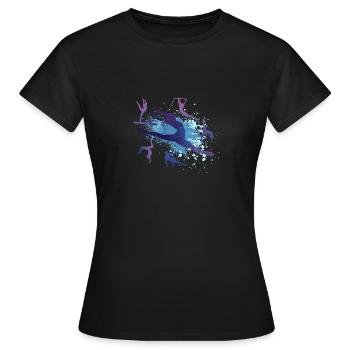 Turnen Gymnastik Geräteturnen Kunssturnen Turnerin - Frauen T-Shirt - Schwarz - Vorne - AI Model Female 172 dark (172cm)