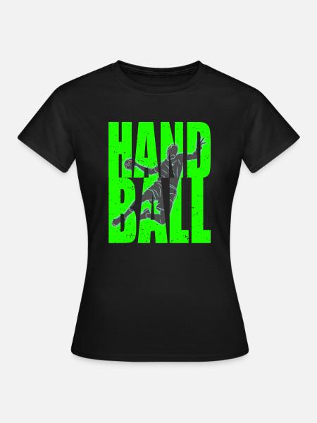 handbal, handbalspeler - Vrouwen T-shirt - zwart