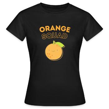 Orange Squad - Frauen T-Shirt - Schwarz - Vorne - AI Model Female 172 dark (172cm)