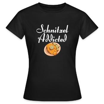 Escalope Addicted - T-shirt Femme - noir - Devant - AI Model Female 172 dark (172cm)
