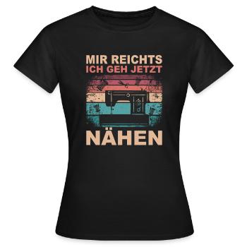 Ich Gehe Nähen Geschenk Häkeln Näherin Mama - Frauen T-Shirt - Schwarz - Vorne - AI Model Female 172 dark (172cm)