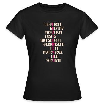Erzieherin Beruf - Frauen T-Shirt - Schwarz - Vorne - AI Model Female 172 dark (172cm)