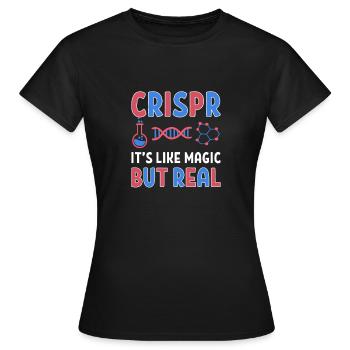 Crispr It Is Like Magic But Real Graffiti Gene - Women's T-Shirt - black - Front - AI Model Female 172 dark (172cm)