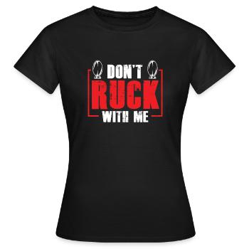 Rugby - Women's T-Shirt - black - Front - AI Model Female 172 dark (172cm)