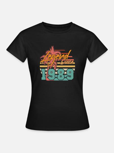 Legende 1989 Vintage - Frauen T-Shirt - Schwarz