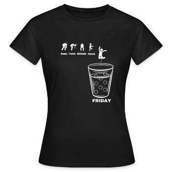 Semaine d’une fête du vin du Palatinat Schoppe - T-shirt Femme - noir - Devant - AI Model Female 172 dark (172cm)
