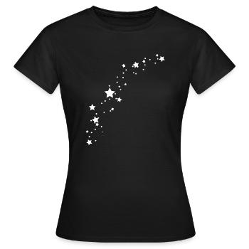 Étoiles - T-shirt Femme - noir - Devant - AI Model Female 172 dark (172cm)