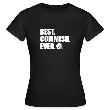 Fantasy Football Commish Champ Apparel - T-shirt Femme - noir - Devant - AI Model Female 172 dark (172cm)