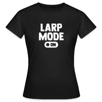 Larp-Modus - Frauen T-Shirt - Schwarz - Vorne - AI Model Female 172 dark (172cm)