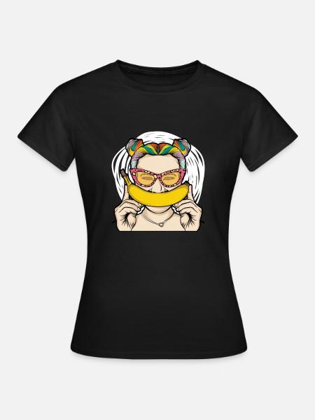 Banane Vegan - Frauen T-Shirt - Schwarz