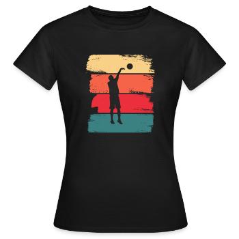 Basketball Basketballer Basketball Spieler - Frauen T-Shirt - Schwarz - Vorne - AI Model Female 172 dark (172cm)