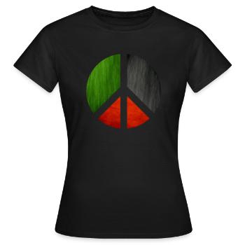 Palestine Peace Fun Cadeau - T-shirt Femme - noir - Devant - AI Model Female 172 dark (172cm)