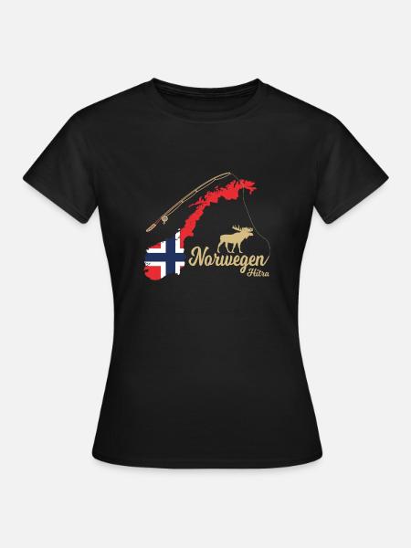 Norwegen 2022 Hitra Angeln Skandinavien - Frauen T-Shirt - Schwarz