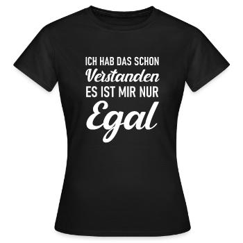 Ich hab das schon verstanden - Frauen T-Shirt - Schwarz - Vorne - AI Model Female 172 dark (172cm)