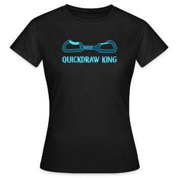 Klettern Bergsport Kletterer - Frauen T-Shirt - Schwarz - Vorne - AI Model Female 172 dark (172cm)