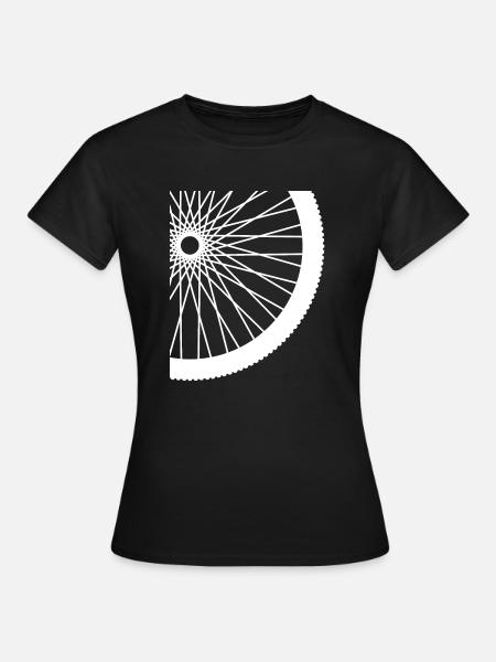 Fahrrad Rad Reifen - Frauen T-Shirt - Schwarz