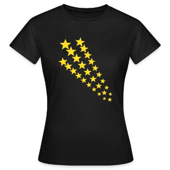 Trendy stars - Women's T-Shirt - black - Front - AI Model Female 172 dark (172cm)