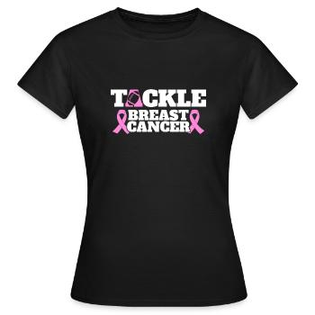 Bewusstsein Brustkrebs Tackle Brust Krebs - Frauen T-Shirt - Schwarz - Vorne - AI Model Female 172 dark (172cm)
