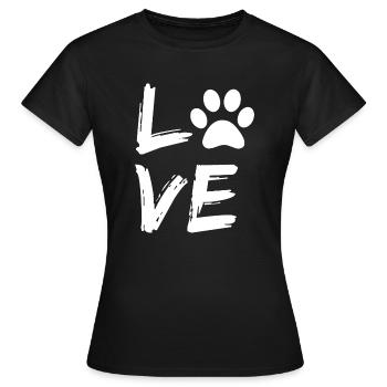 Humorous Paw Mommies Definition Dog Lover Gifts - Women's T-Shirt - black - Front - AI Model Female 172 dark (172cm)
