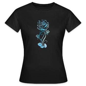 Rose Roses Rose Garden Jardinier - T-shirt Femme - noir - Devant - AI Model Female 172 dark (172cm)