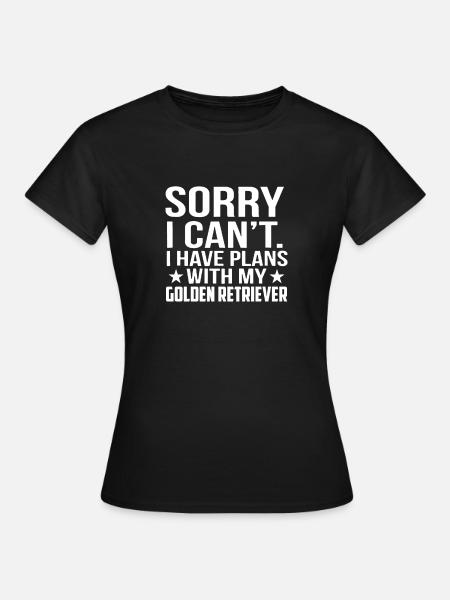 Golden retriever - T-shirt Femme - noir