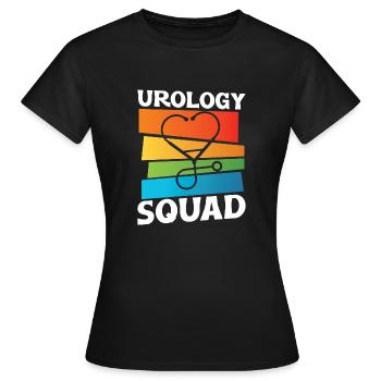 Troupe d’urologie - T-shirt Femme - noir - Devant - AI Model Female 172 dark (172cm)
