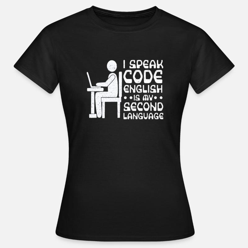 Softwareudvikler til Programmør Coder - T-shirt dam - svart