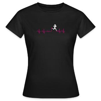 Fun Running Runner Run Gift - Women's T-Shirt - black - Front - AI Model Female 172 dark (172cm)