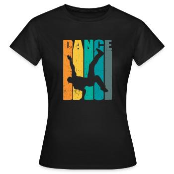 Breakdance BBoy BGirl Streetdance Breakdance - Frauen T-Shirt - Schwarz - Vorne - AI Model Female 172 dark (172cm)