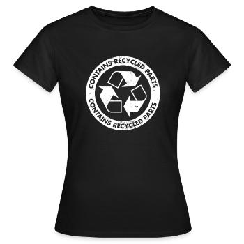 Organ Transplant Recipient I Contains Recycled - Frauen T-Shirt - Schwarz - Vorne - AI Model Female 172 dark (172cm)