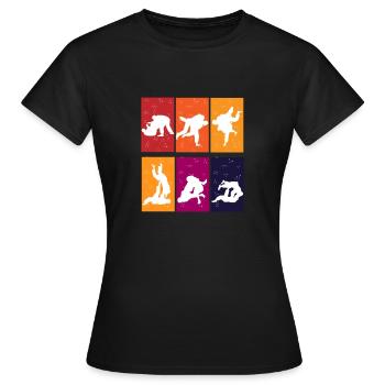 jiu-jitsu tee - T-shirt Femme - noir - Devant - AI Model Female 172 dark (172cm)