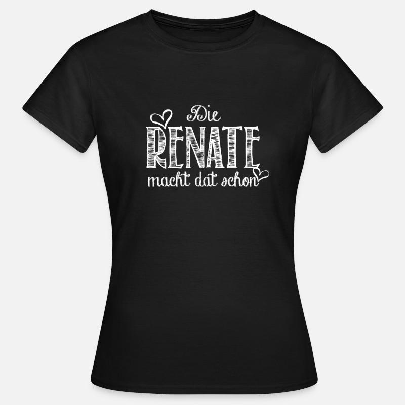 renate - Frauen T-Shirt - Schwarz