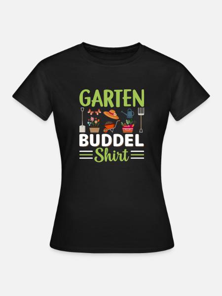 Garten Gemüse Schrebergarten - Frauen T-Shirt - Schwarz
